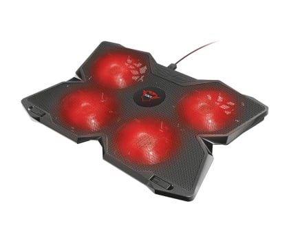 Podstawka chłodząca pod laptop Trust GXT 278 Yozu (do 17.3", 4 wentylatory, czarna)